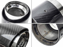 1x 85mm Carbon Exhaust Tip For MINI Cooper F55 F54 F56 F60 R55 R56 R57 R58 R60