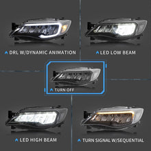 LED Headlights for Subaru WRX STI 2008-2014 with Animated DRL