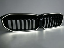 Front Kidney Grille Single Line Grill W/ LED Light For BMW 3 Series G20 2023-2026 Gloss Black