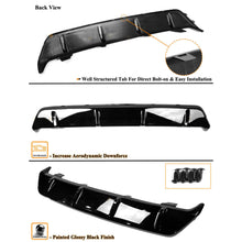MP Style Gloss Black Rear Diffuser for BMW X6 G06 M-Sport 2020-2024