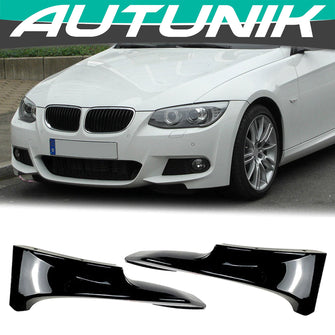 Gloss Black Front Bumper Splitter Lip For BMW E92 E93 LCI M-Sport 2009-2013