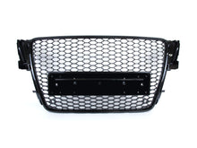 Front Mesh RS5 Style Bumper Hood Hex Grille Black For 2008-2012 Audi A5/S5 B8 8T