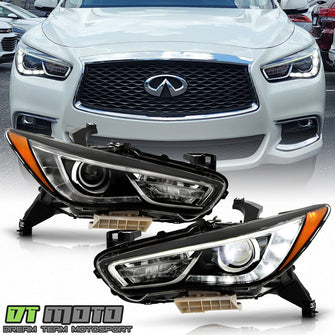 Left+Right For 2019-2020 Infiniti QX60 Factory LED Projector Headlights Headlamps Pair Set