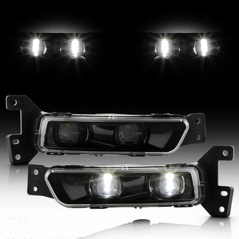 For 2017-2021 Jeep Grand Cherokee SRT LED Bumper Fog Lights Lamps Set Left+Right