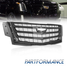 For 2015-2020 Cadillac Escalade Sport Grille Gloss Black W/ Camera Hole