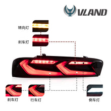 VLAND LED Tail Lights Assembly Sequential Lamps for Chevrolet Camaro 2016-2018