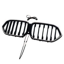For 2019-2023 BMW X6 G06 Front LED Grille LED Bumper Kidney Grill Gloss Black Single Dual