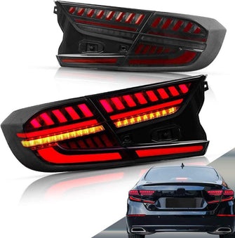 Full LED Smoked Tail Light For Honda Accord 2018-2022 Rear Lamp Assembly