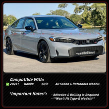 For 2025-2026 Honda Civic Yofer Meteorite Gray Metallic Front Bumper Lip Splitter