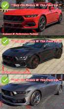 GT-V Style Winglet Front Bumper Lip Splitter For 2024-2025 Ford Mustang S650 AMPP