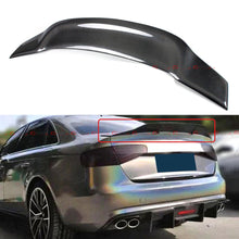 FOR 2013-2016 AUDI A4 B8.5 SEDAN HIGHKICK DUCKBILL RT CARBON FIBER TRUNK SPOILER