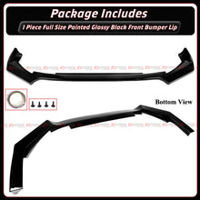 For 2025-2026 Honda Civic MCX Style Gloss Black 1PC Front Bumper Lip Splitter