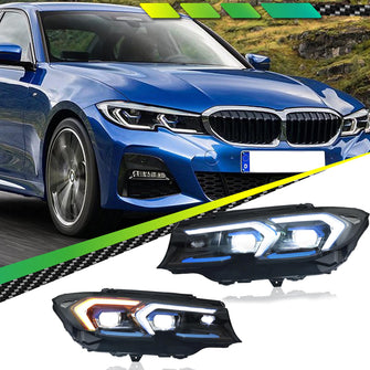 Headlights assembly Double Beam Lens Projector for BMW 3 Series G20 2019-2021