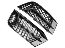 Gloss Black Fog Light Grilles Cover Pair For 2017–2020 Audi A3 8V Sedan (Non-S-Line)