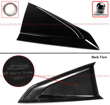 For 2024-2025 Ford Mustang Coupe Gloss Black Quarter Panel Side Window Louver Scoop