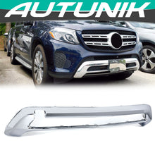 Chrome Front Bumper Face Bar Molding Trim for Mercedes Benz GLS450 2017 2018 2019