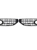 Black Honeycomb Front Fog Light Grille Grill For Audi A4 B8 B8.5 ALLROAD 2009-15