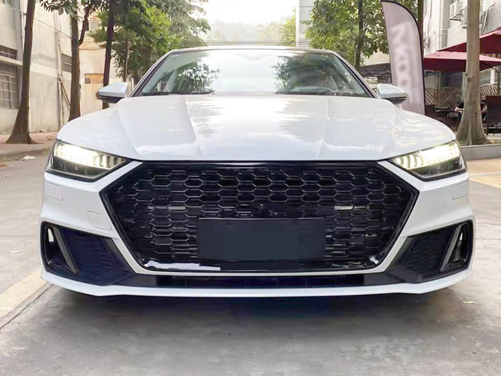 2019-2024 Audi A7/S7 - RS Honeycomb Grill (Black) - Autunik.com