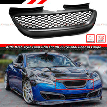 Matte Black Front Bumper Grille Radiator For 2008-2012 Hyundai Genesis Coupe