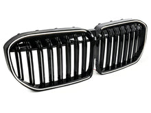 Gloss Black LED Front Kidney Grille Grill Light For 2020-2022 BMW 7-Series G11 G12 LCI Dual Slats