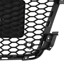 Front Mesh RS5 Style Bumper Hood Hex Grille Black For 2008-2012 Audi A5/S5 B8 8T