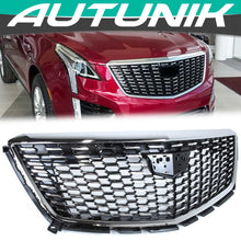 Chrome Diamond Front Upper Grill for Cadilalc XT5 LCI 2020-2024 w/o Camera