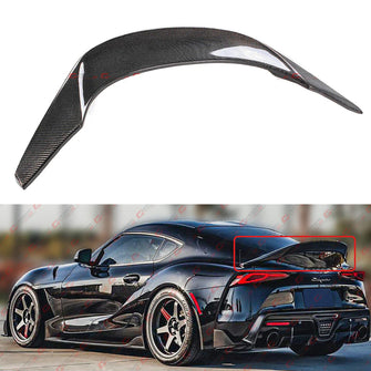 GR Style Carbon Fiber Rear Trunk Spoiler Wing For 2020-2025 Toyota Supra A90 A91