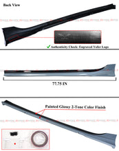 Gray Black 2 Tone Side Skirt Extension For 2022-2025 Honda Civic