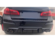 Matte Carbon M550i Dual Exhaust Tips for BMW G30 G31 5 Series 520i 530i 540i M-Sport 2017-2019-2023