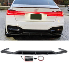 Carbon Look Front Lip & Rear Diffuser For BMW G11 G12 M Sport LCI 2020-2023