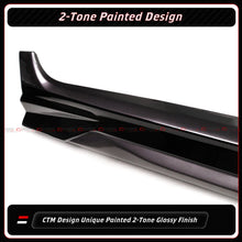 For 2018-2024 Toyota Camry CTM Predawn Gray Mica Black 2-Toned Side Skirt Extension