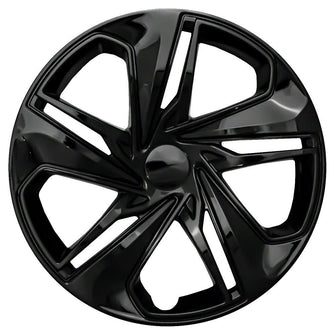 4pcs Black 16" Hub Caps Full Wheel Covers 5 Double Spoke Style for Honda Civic LX 2019-2021