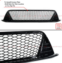 For 2022-2024 Honda Civic Gloss Black Front Lower Grill + Fog Light Bezel Cover Replacement