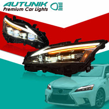 Retrofit Full LED Projector Headlight Assembly w/ Sequential Turn Signal for LEXUS CT200 2013-2017