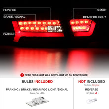 Black LED Tail Lights for 2009-2011 Audi A6 C6 Rear Lamps