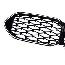For 2021-2024 BMW 2 Series 4-Door F44 Front LED Grille Bumper Grill Diamond Style Gloss Black Kidney Grill