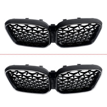 Front Kidney Grille Diamond Grill W/ LED Light For 2022-2024 BMW X3 G01 X4 G02
