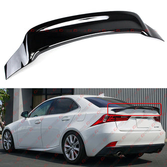 Gloss Black Highkick Rear Trunk Spoiler for 2014-2020 Lexus IS300 IS350 IS200