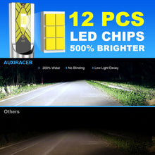 9005 9006 LED Headlights High Low Beam Bulbs 200W Super Bright 6000K Combo Pack