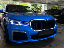 Gloss Black LED Front Kidney Grille Grill Light For 2020-2022 BMW 7-Series G11 G12 LCI Dual Slats