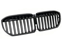 Gloss Black LED Front Kidney Grille Grill Light For 2020-2022 BMW 7-Series G11 G12 LCI Dual Slats