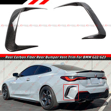 For 2021-2025 BMW Coupe G22 G23 430i M440i M Sport Carbon Fiber Rear Bumper Side Vent Trim Garnish