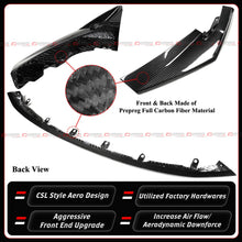 For 2021-2026 BMW G80 M3 G82 G83 M4 CSL Full Dry Carbon Fiber Front Bumper Lip