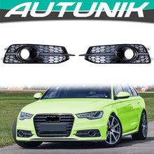 Front Bumper Fog Light Grill Cover for Audi A6 C7 S-line S6 2012-2015