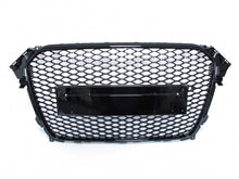 Honeycomb Sport Mesh RS4 Style Front Grille Black For 2013-2016 Audi A4 S4 B8.5