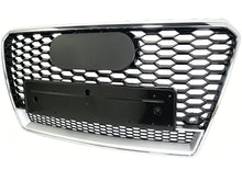For Audi A7 S7 2012-2015 Front Honeycomb Mesh Bumper Grille w/ Chrome Frame