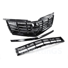 Front Bumper Upper Lower Grille Black 2013-2016 Cadillac SRX