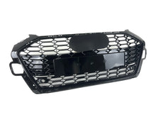 Honeycomb Black Front Grill for Audi A4 B9.5 Sline S4 2020-2023 fg316