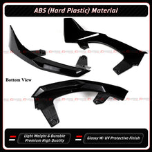 For 2025-2026 BMW G45 X3 M Sport V-ST Style Gloss Black Front Bumper Lip Splitter