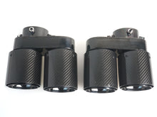 1 Pair L+R Carbon Fiber Exhaust Tip Replace For BMW G05 X5 G06 X6 G07 X7 2019-2026 M-Sport Only